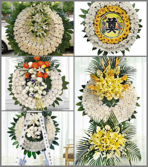 广东广州市花都区狮岭镇合成村花圈速递